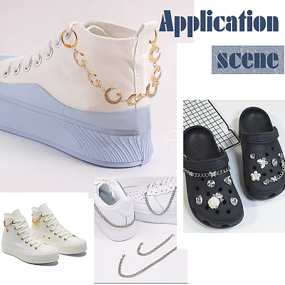 Sun & Moon with Star Shoe Decoration Chain FIND-AB00020-02-1