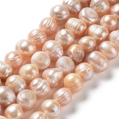 Natural Cultured Freshwater Pearl Beads Strands PEAR-E019-18-1
