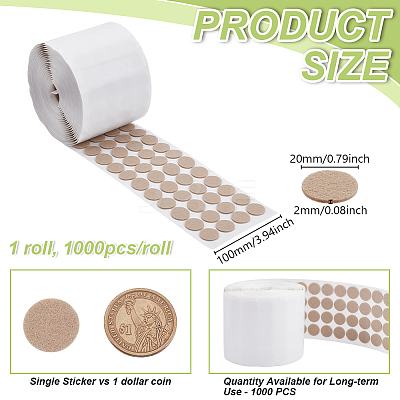 Wool Felt Stickers STIC-WH0003-52B-02-1