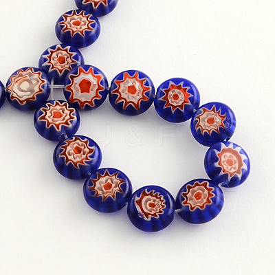 Handmade Millefiori Glass Bead Strands LK-R006-15-1
