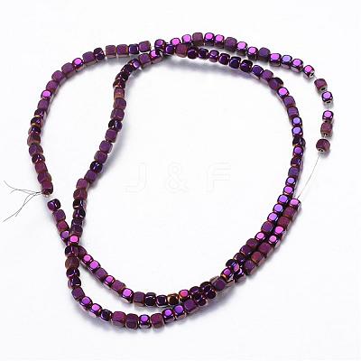 Electroplate Non-magnetic Synthetic Hematite Bead Strands G-Q467-11B-1