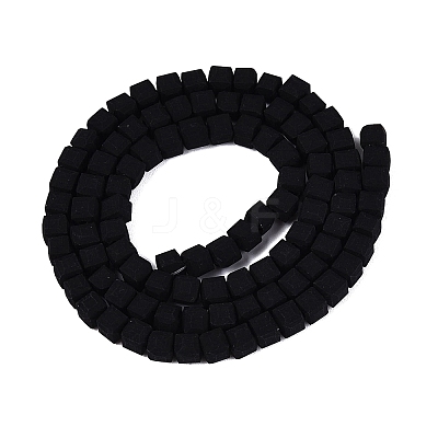 Opaque Frosted Glass Beads Strands GLAA-N072-01A-B11-1