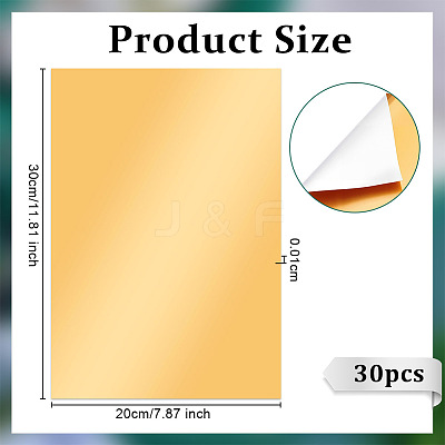 Rectangle Tinfoil Paper Sheets for Craft Engraving LS-DIY-WH0671-302B-02-1