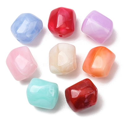 Two-Tone Imitation Gemstone Acrylic Beads AC-CBA7B05-11-1