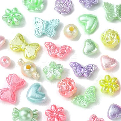 Imitation Pearl Acrylic Beads OACR-FS0001-50-1