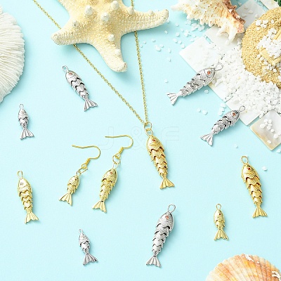6Pcs 6 Styles Brass Pendants KK-YW0004-59-1