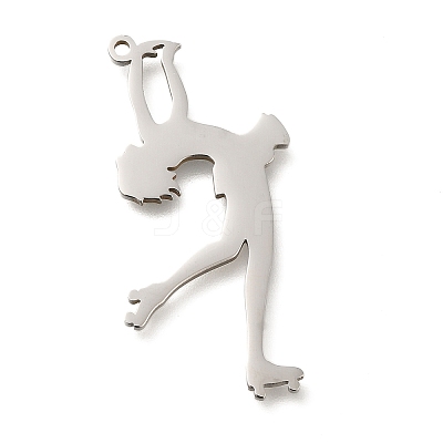 Anti-Tarnish 304 Stainless Steel Pendants STAS-R131-11P-04-1