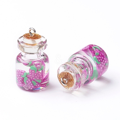 Imitation Food Resin Pendants RESI-CJC0001-49A-1