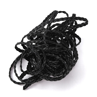 3-Ply PU Leather Braided Cord LC-WH0007-04-1