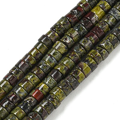 Natural Dragon Blood Jasper Beads Strands G-E571-B01-01-1