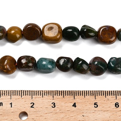 Natural Ocean Jasper Beads Strands G-P568-C06-01-1