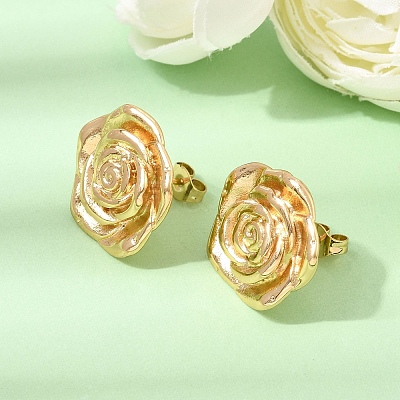 304 Stainless Steel Stud Earrings for Women SA-CBAF6AD-18G-A-1