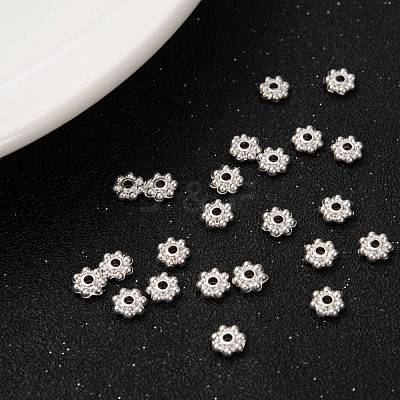 Alloy Beads Daisy Spacer Beads LF1249Y-01S-RS-1