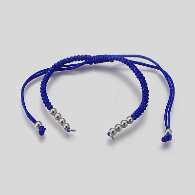 Nylon Cord Braided Bead Bracelets Making BJEW-F360-FP23-1