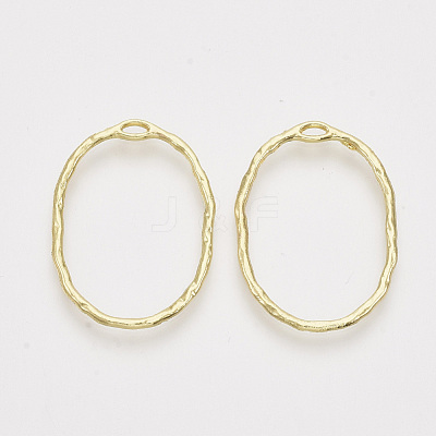 Alloy Open Back Bezel Pendants X-PALLOY-S121-84-1