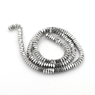 Electroplate Non-magnetic Synthetic Hematite Beads Strands X-G-O009-A01-1