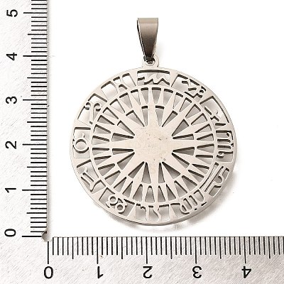 201 Stainless Steel Pendants STAS-R152-01P-02-1