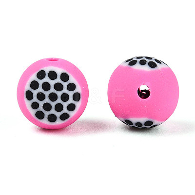 Fruits Theme Handmade Polymer Clay Beads CLAY-T022-04E-1