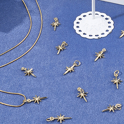 20Pcs Brass Pendants KK-SC0006-72G-1