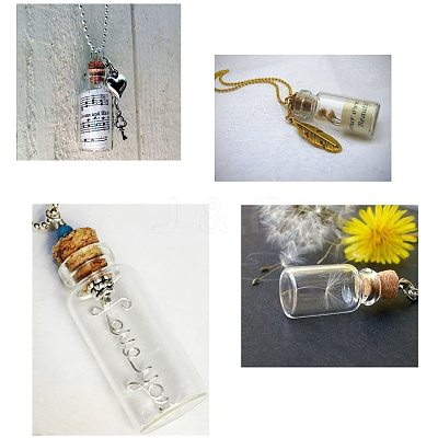 Glass Jar Glass Bottles AJEW-PH0015-05-1