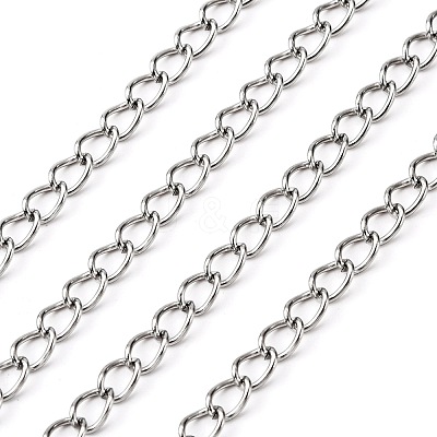 Tarnish Resistant 304 Stainless Steel Curb Chains CHS-Q001-22-1