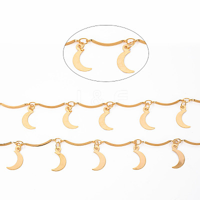 Handmade Brass Scalloped Bar Chains CHC-S012-098-1