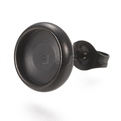 304 Stainless Steel Stud Earring Settings STAS-K202-05C-B-1