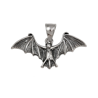304 Stainless Steel Pendants STAS-V012-02AS-1