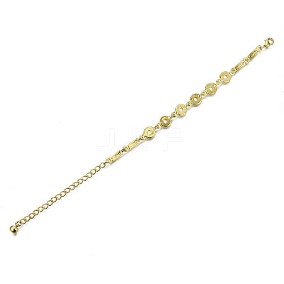 Electroplated Alloy Link Bracelets BJEW-T012-010-RS-1