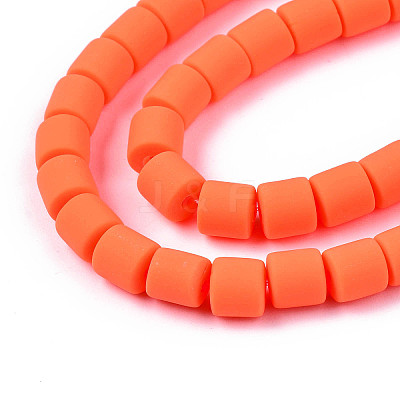 Handmade Polymer Clay Bead Strands X-CLAY-ZX006-01O-1