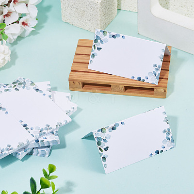 80Pcs Rectangle Paper Table Place Cards AJEW-TA0003-62A-1