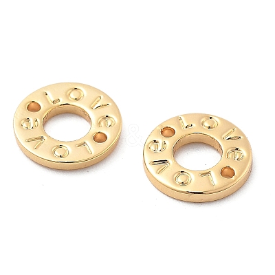 Brass Connector Charms KK-G516-25G-1