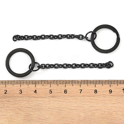 Ion Plating(IP) 304 Stainless Steel Split Key Ring Clasps X1-STAS-L226-009A-B-1