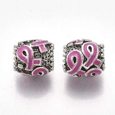 Alloy Enamel European Beads MPDL-R036-18A-1-1