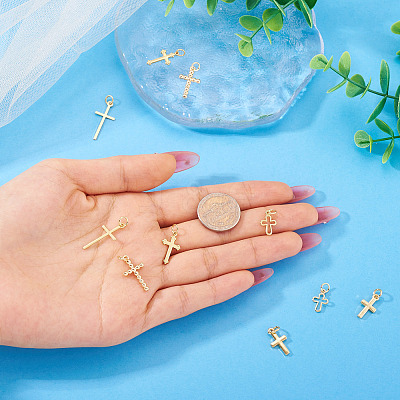10Pcs 5 Style Brass Pendants KK-TA0002-06-1