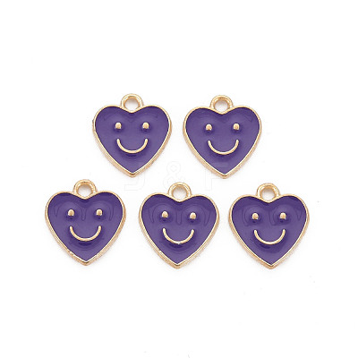 Alloy Enamel Charms ENAM-T016-12H-RS-1