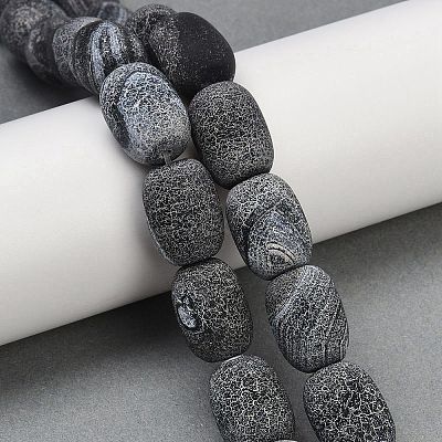 Natural Weathered Agate Beads Strands G-NH0047-B09-02-1