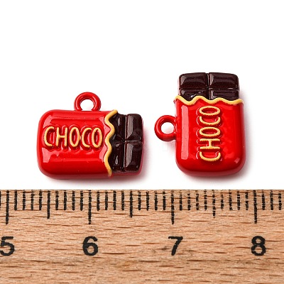 Baking Paint Alloy Pendants FIND-G097-05E-1