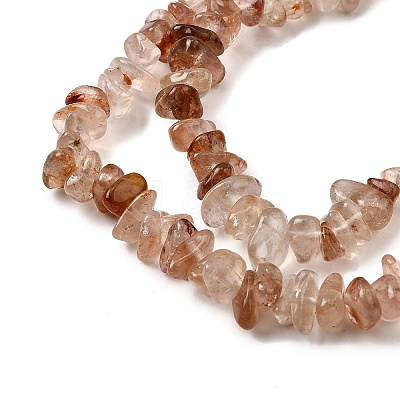 Natural Hematoid Quartz/Ferruginous Quartz Beads Strands G-H315-A05-01-1