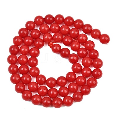 Dyed Natural White Jade Beads Strands GG-CBAD029-A09-6mm-1