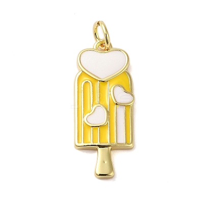 Rack Plating Brass Enamel Pendants KK-S372-03D-01-1