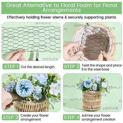 1Pc Iron Floral Wire Netting AJEW-SP0004-26-1
