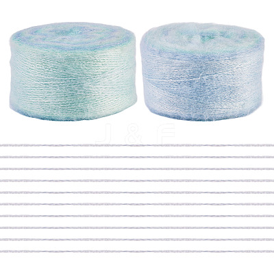 Segment Dyed Knitting Yarn DIY-TAC0033-03H-1