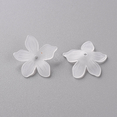 Frosted Acrylic Bead Caps MACR-S371-05A-701-1