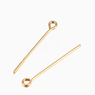 304 Stainless Steel Eye Pins STAS-I318-C12-G-1