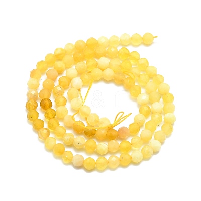 Natural Yellow Opal Beads Strands G-P457-A03-18-1