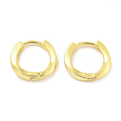 Brass Hoop Earrings EJEW-L211-08G-G-1