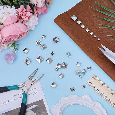 168 Sets 7 Styles Alloy Rivets Nails Set FIND-CA0010-77P-1