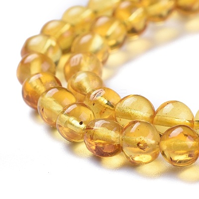 Natural Amber Beads Strands G-K308-C01-5mm-1