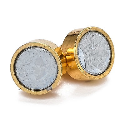 Brass Magnetic Clasps with Loops KK-O134-14G-1